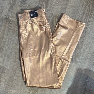 Metallic Gold Pants